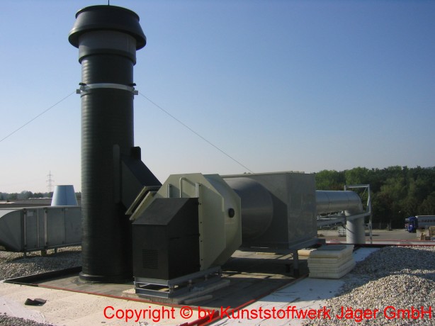 Fume exhaust system for hydrosulphuric acid
